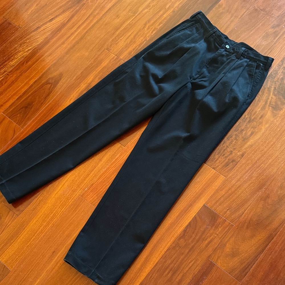 NWT Haggar 100% Cotton Wrinkle-Free Navy Blue Men’s Trousers